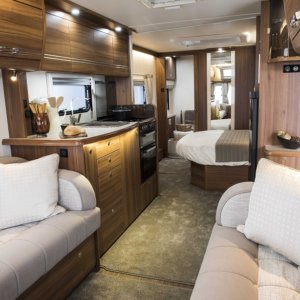 Some luxury caravans like the Buccaneer range include underfloor heating as a feature.