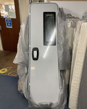 ENTRANCE DOOR MOTORHOME RH GRP SILVER RAL 9006 (WITH FRAME)