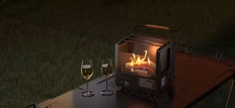 UK First Portable Log Fire On Display Blog